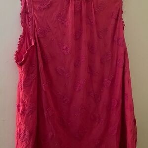Torrid Pink Textured Sleeveless Blouse
